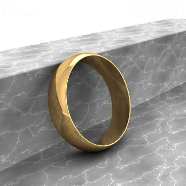 Men's Classic Yellow Gold Ring - Main Image