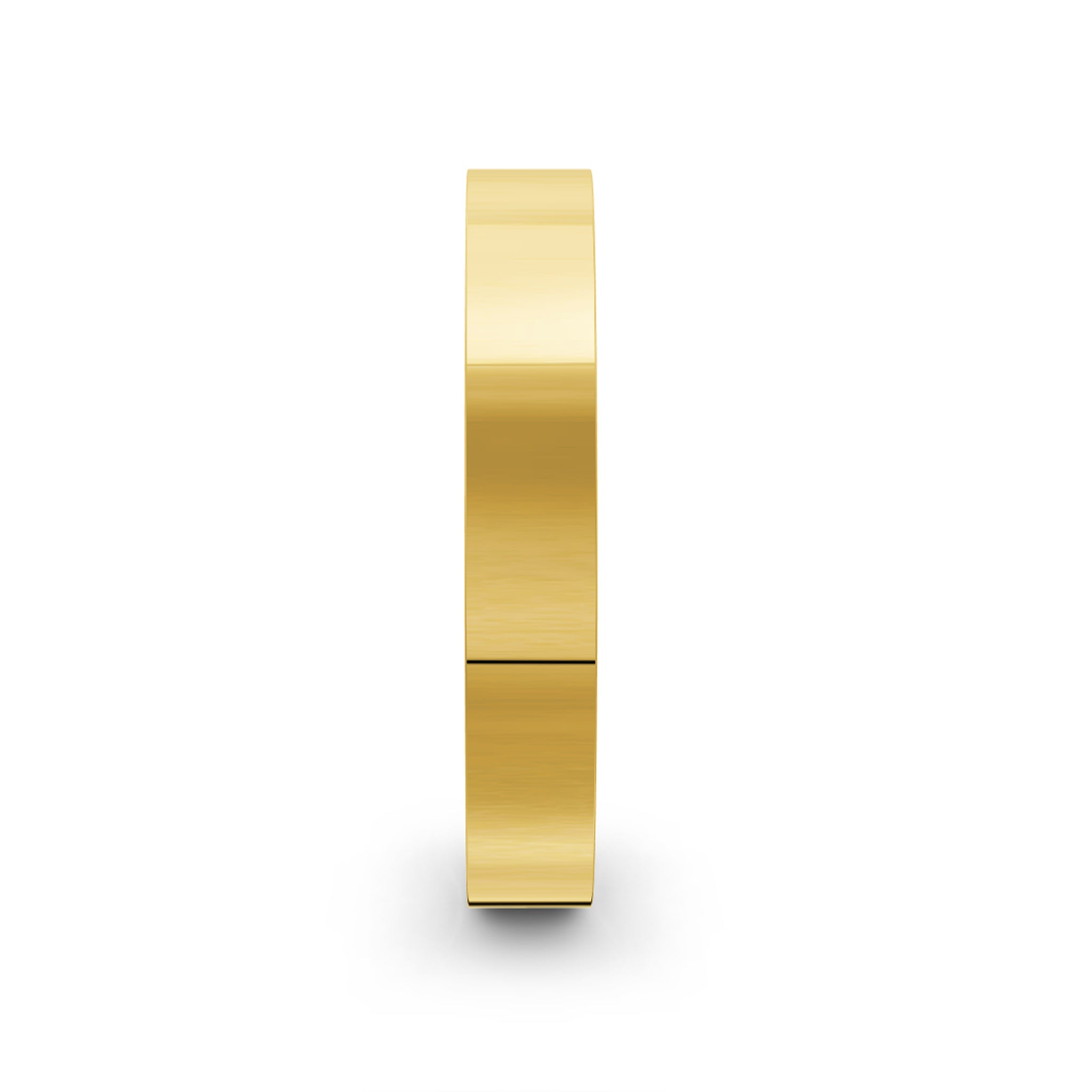 Women's Classic Flat Yellow Gold Ring