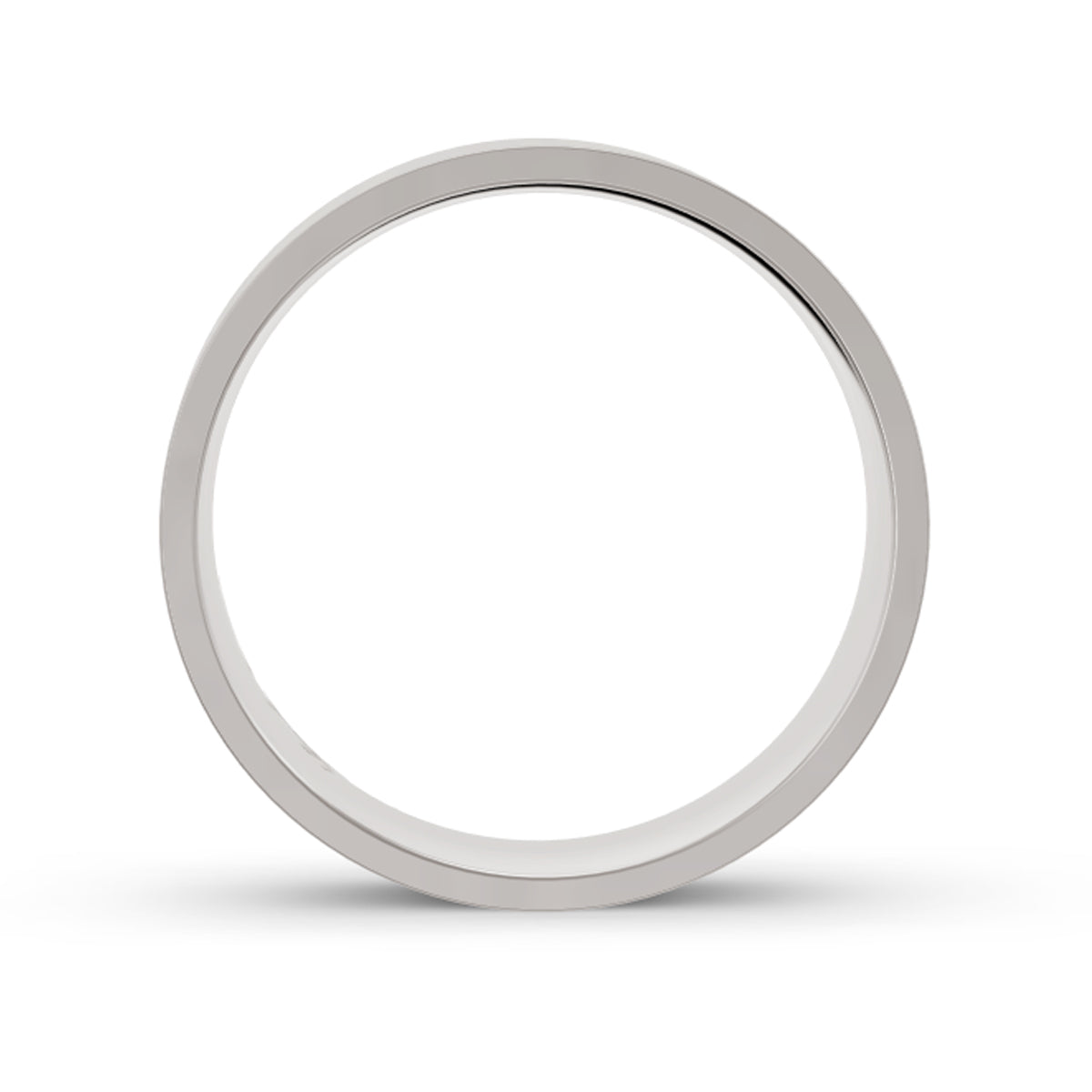 Men's White Gold Ice Matte Ring