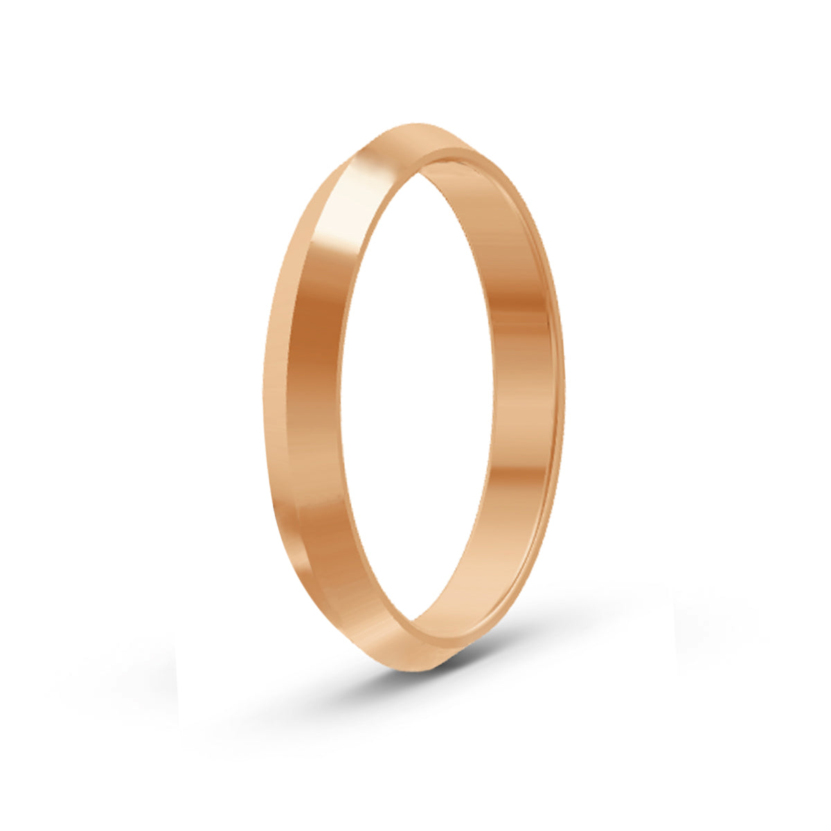 Women's Rose Gold Knife Edge Ring