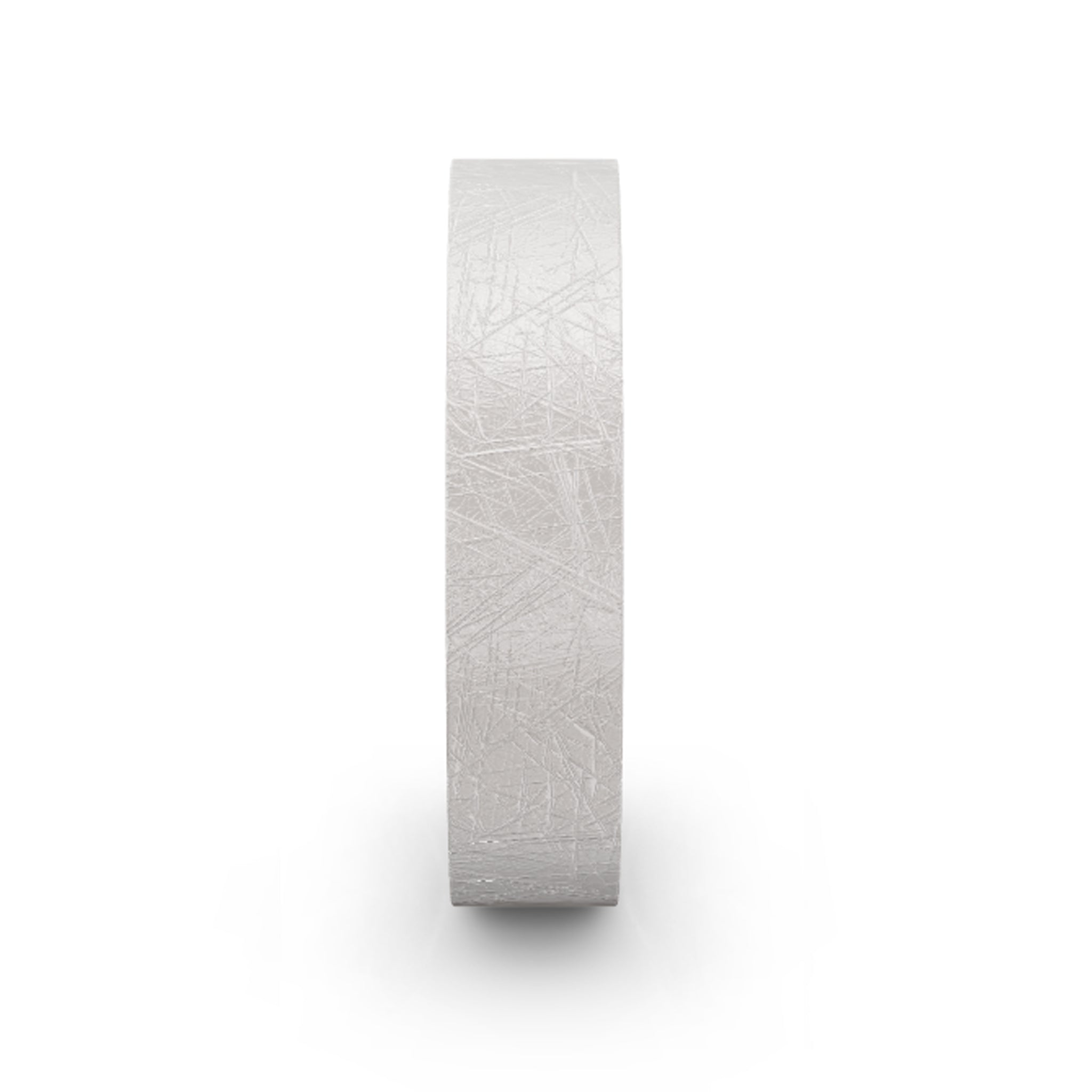 Men's White Gold Ice Matte Ring