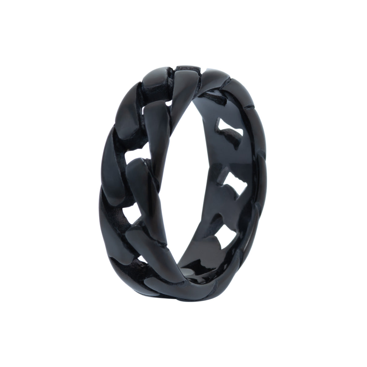 Men&#39;s Black Chain Link Ring