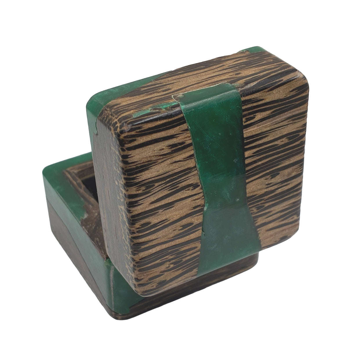 Emerald Resin Ring Box