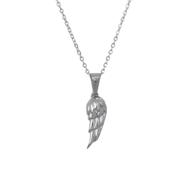 Silver Angel Wing Pendant Necklace ETRNL