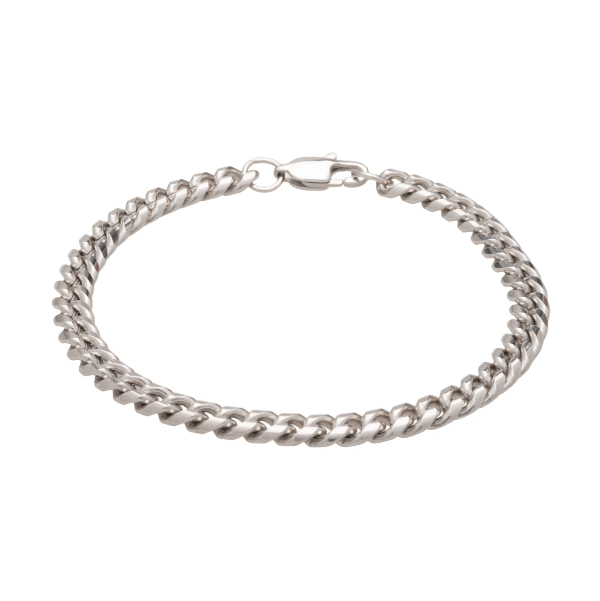 Silver Cuban Chain Bracelet