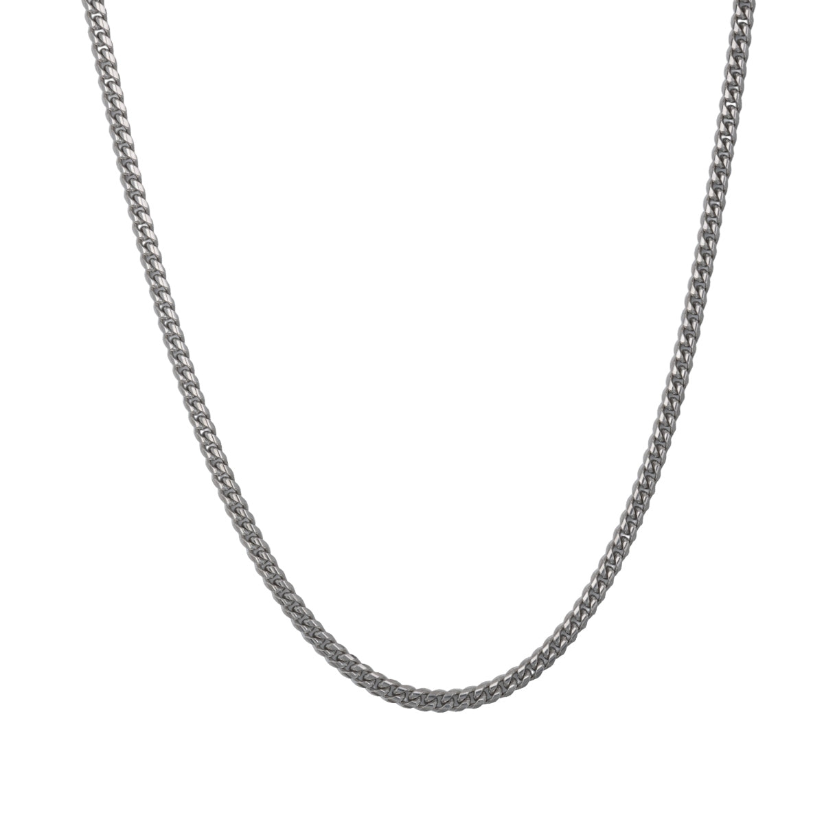 Silver Cuban Chain Necklace (6mm)