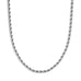 Silver Rope Chain Necklace