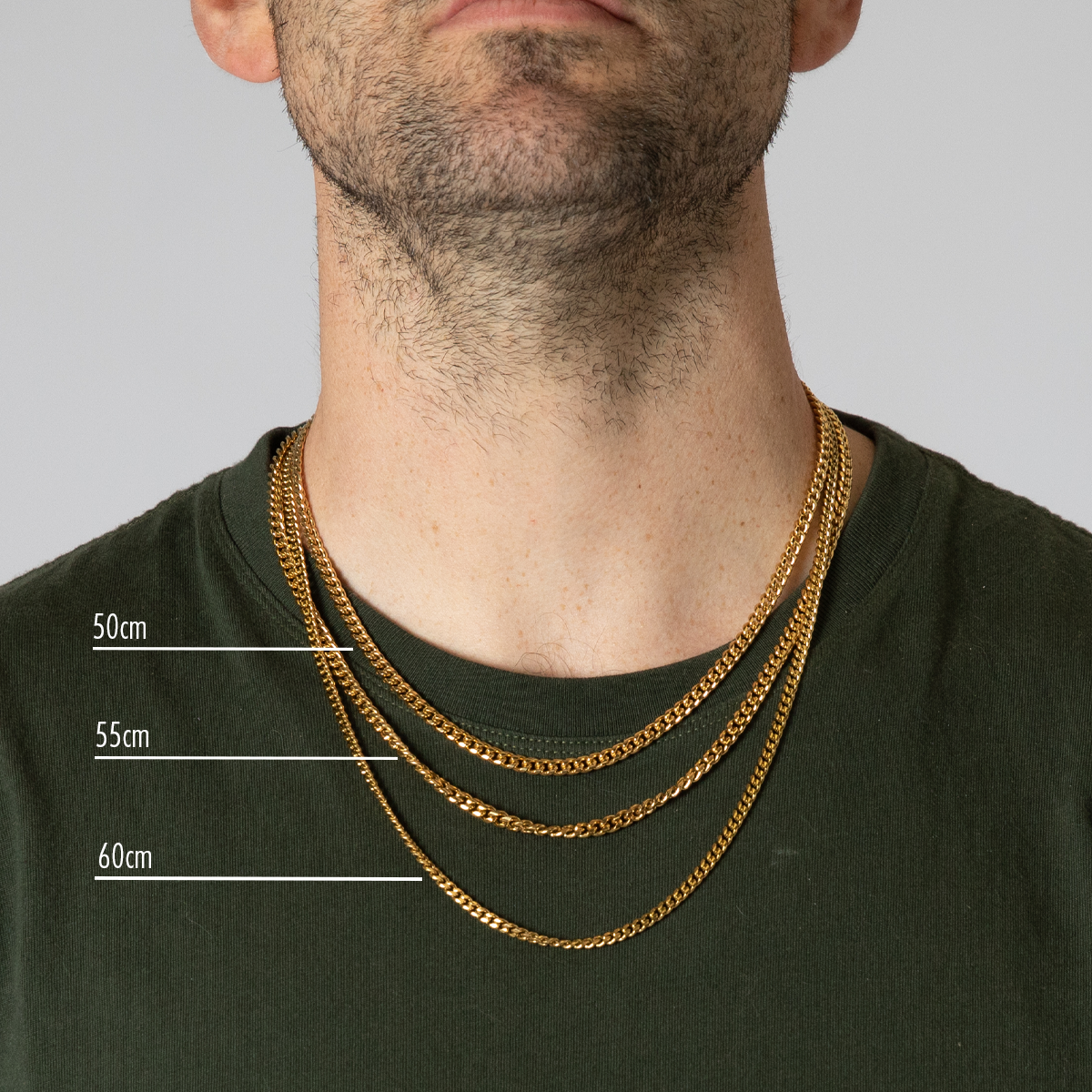 Gold Figaro Chain Necklace