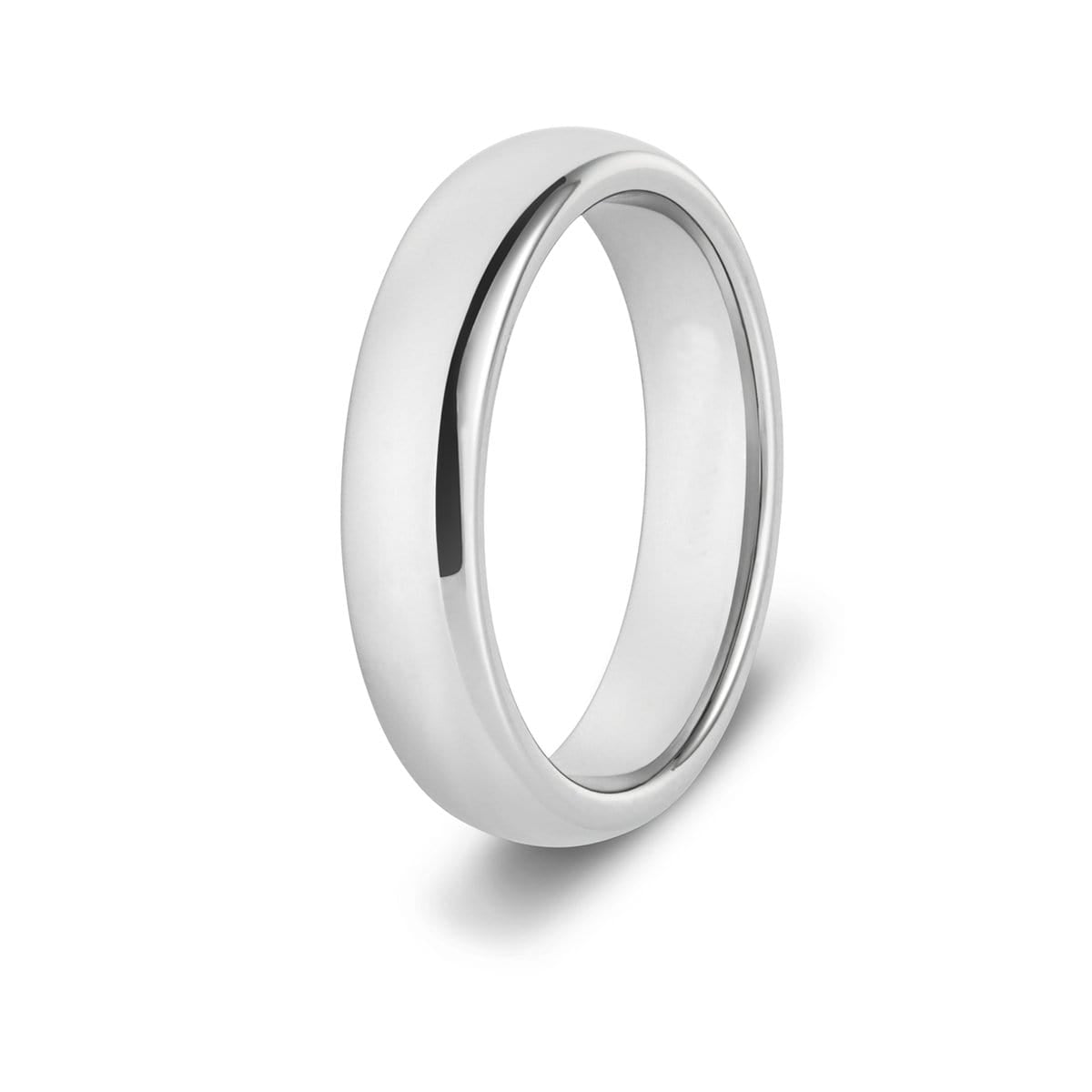 Women's 4mm Classic Silver Tungsten Ring