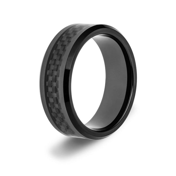 Men's Carbon Fibre Rings Carbon Fibre Wedding Ring ETRNL