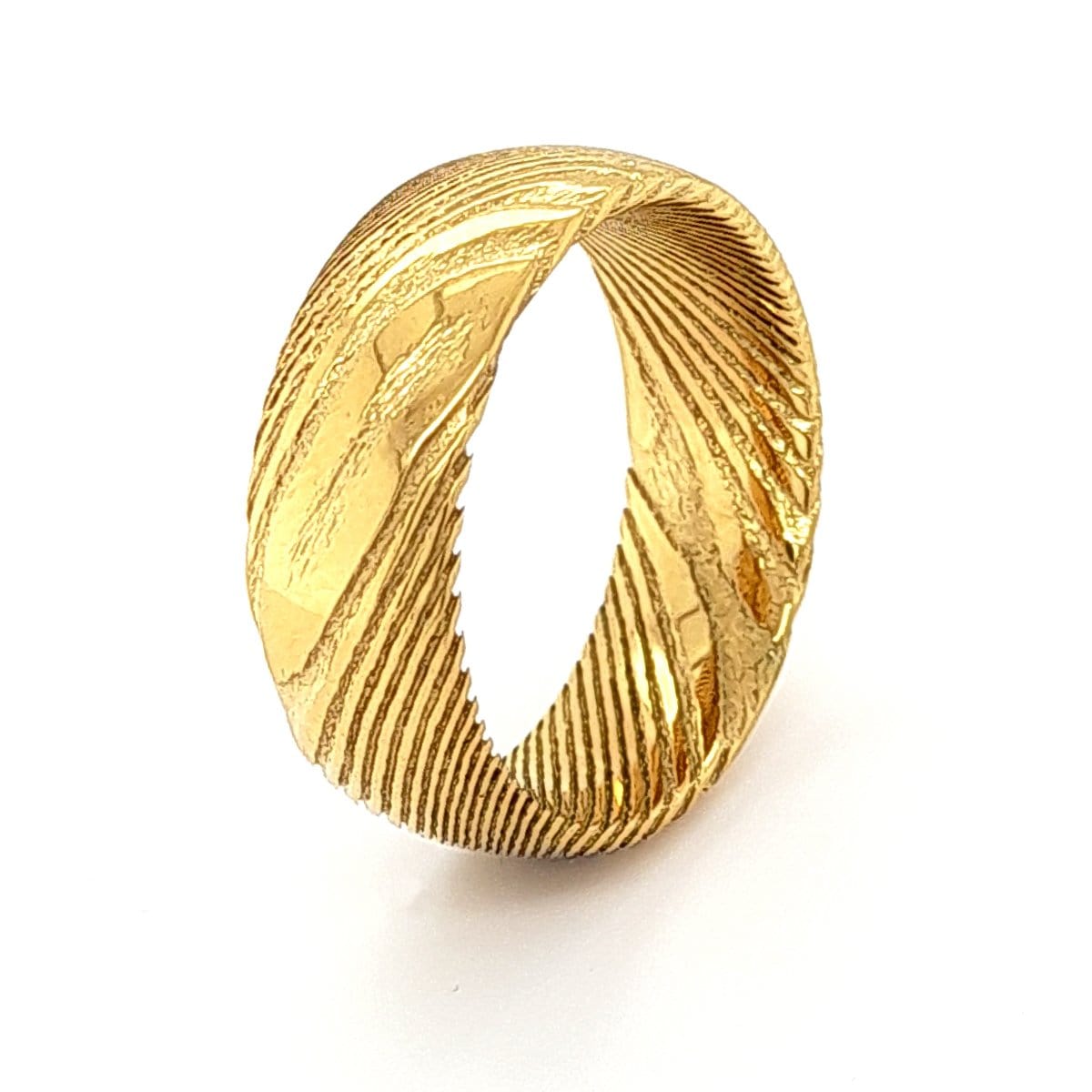 Men’s Gold Damascus Ring