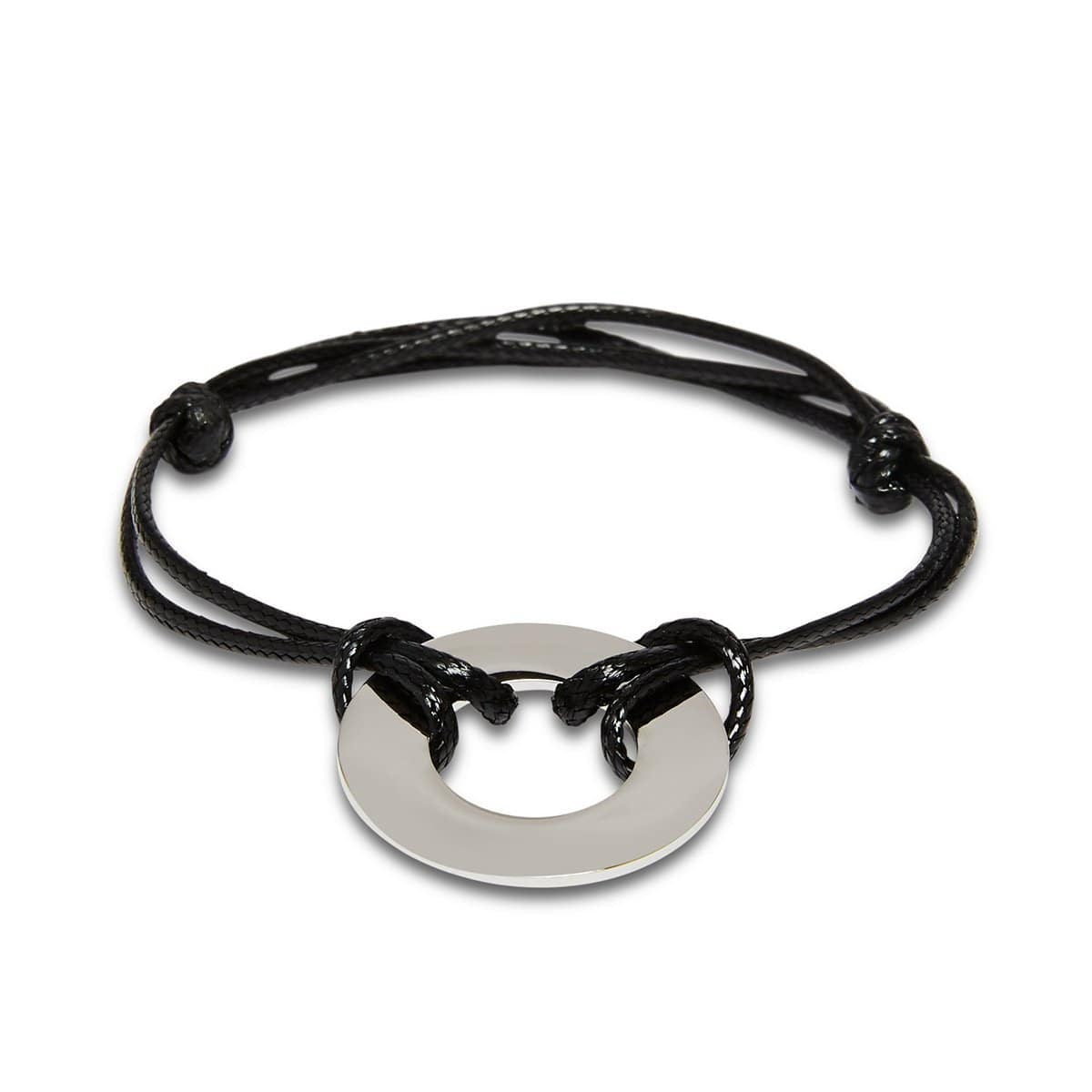 Adjustable Leather Washer Bracelet