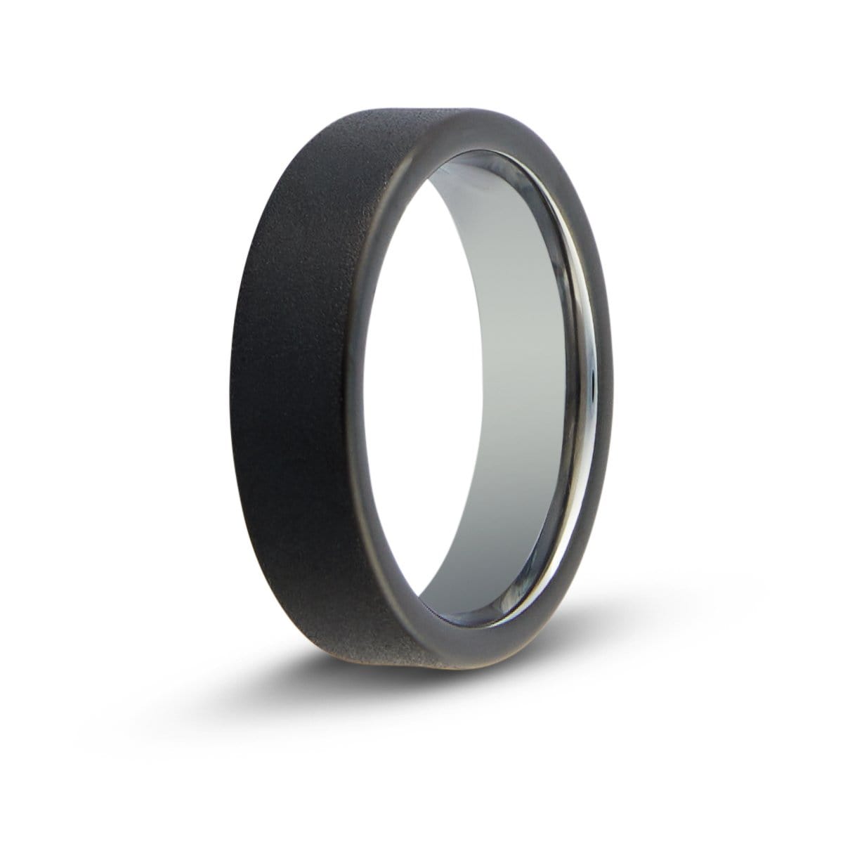 Men’s Black Sandblasted Tungsten Ring