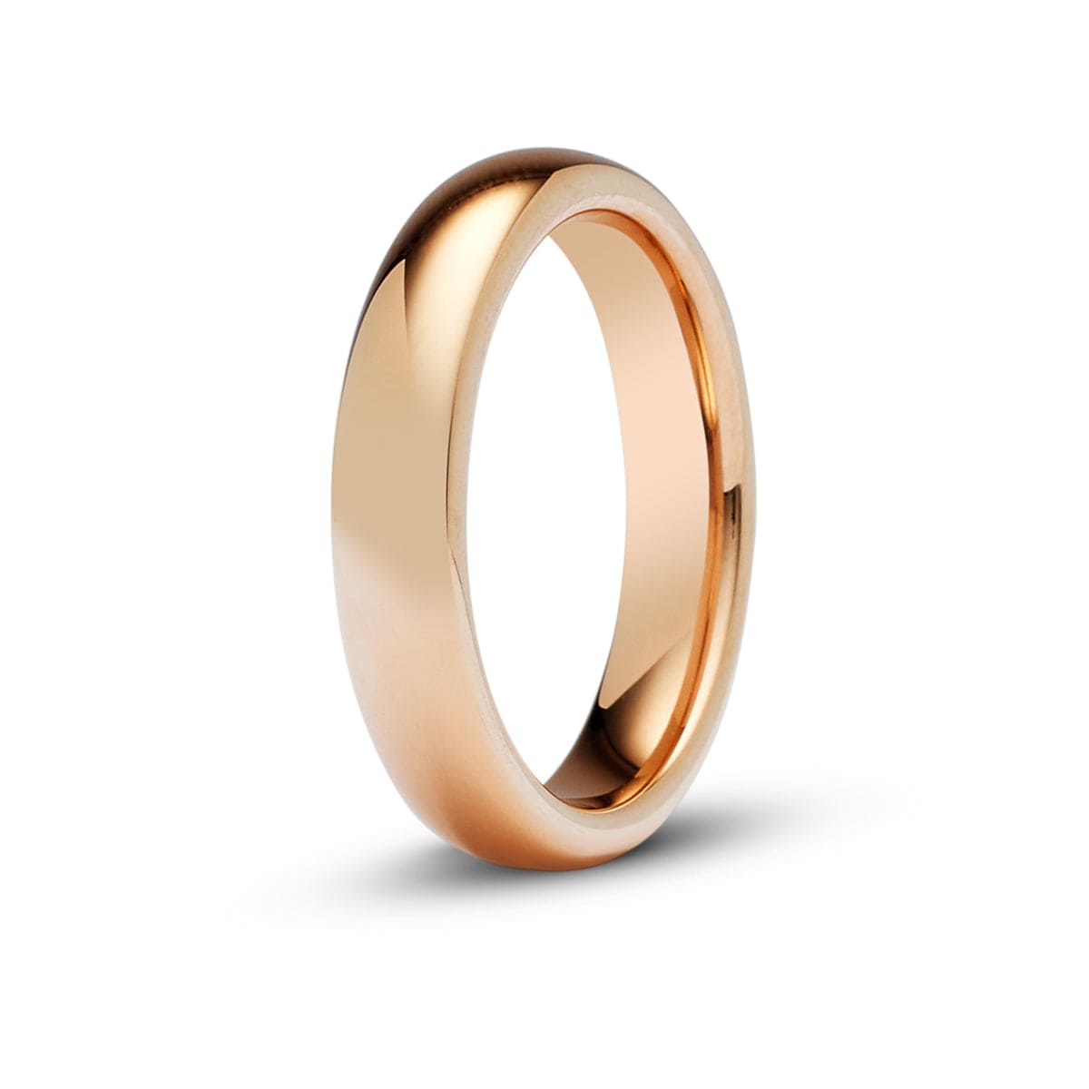 Women’s 4mm Classic Rose Gold Tungsten Ring