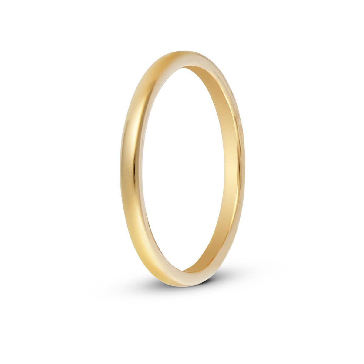 2mm Gold Tungsten Ring