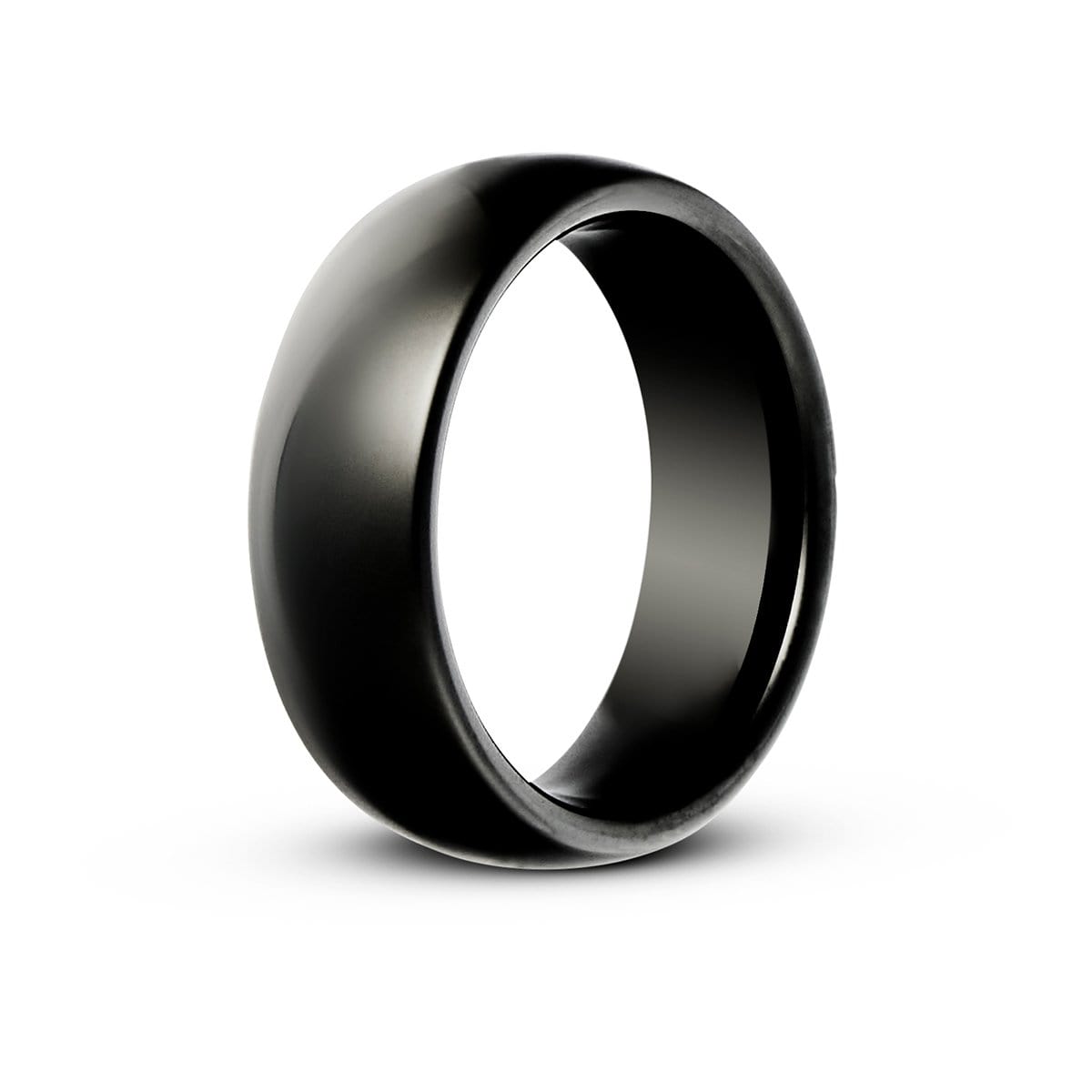 Men's Classic Black Tungsten Wedding Ring