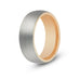 Men’s Rose Gold Inlay Tungsten Ring