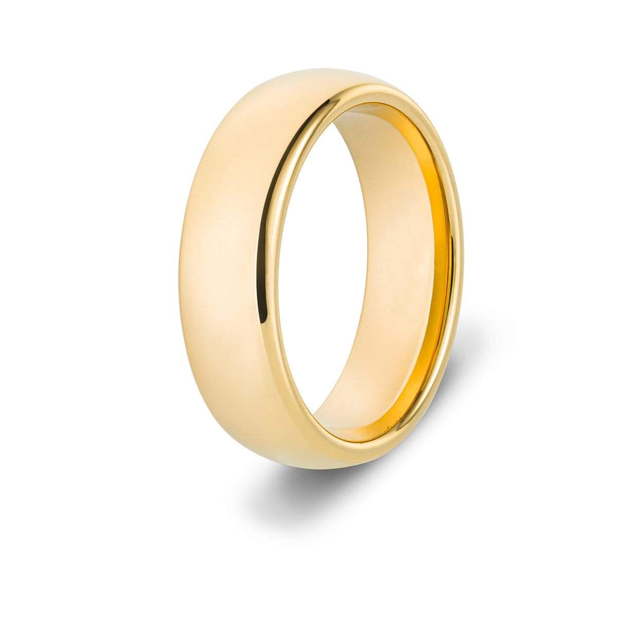 Men&#39;s Classic Gold Tungsten Ring