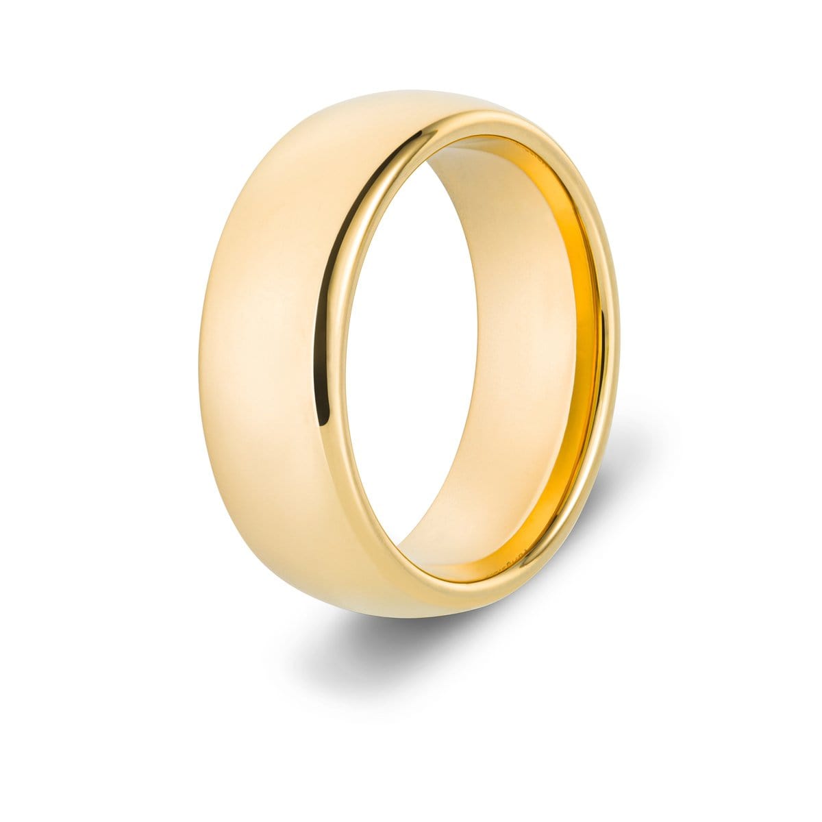 Men&#39;s Classic Gold Tungsten Ring