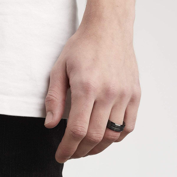 Men’s Groove Ring | Tungsten wedding rings - ETRNL