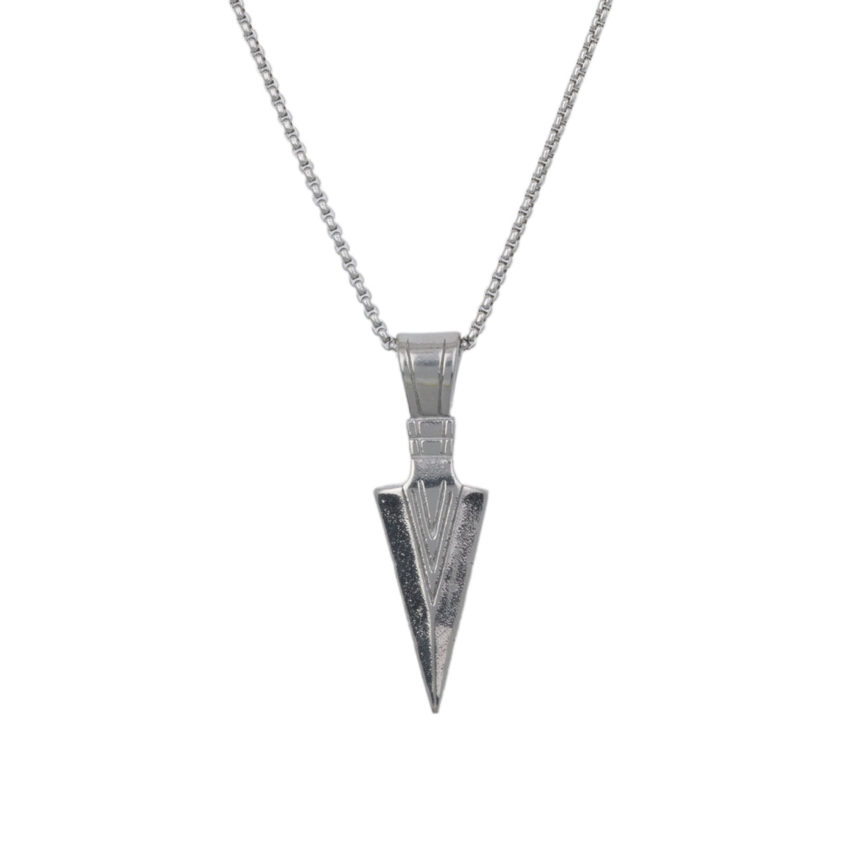 Silver Arrow Pendant Necklace
