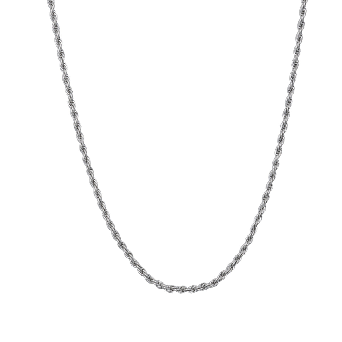 Silver Rope Chain Necklace (5mm)