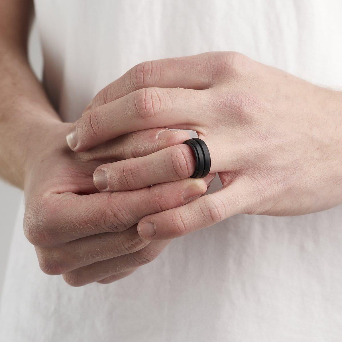 Men's Singletrack Silicone Ring