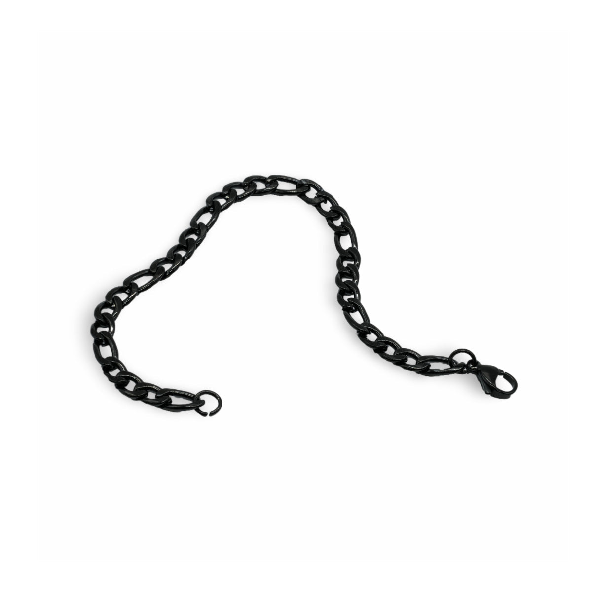 Black Figaro Chain Bracelet (6mm)