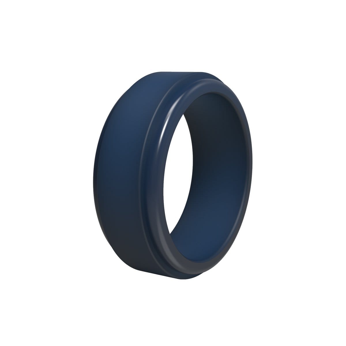 Men’s Stepped Edge Silicone Ring