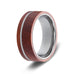 Men’s Wood Ring with Tungsten Accent